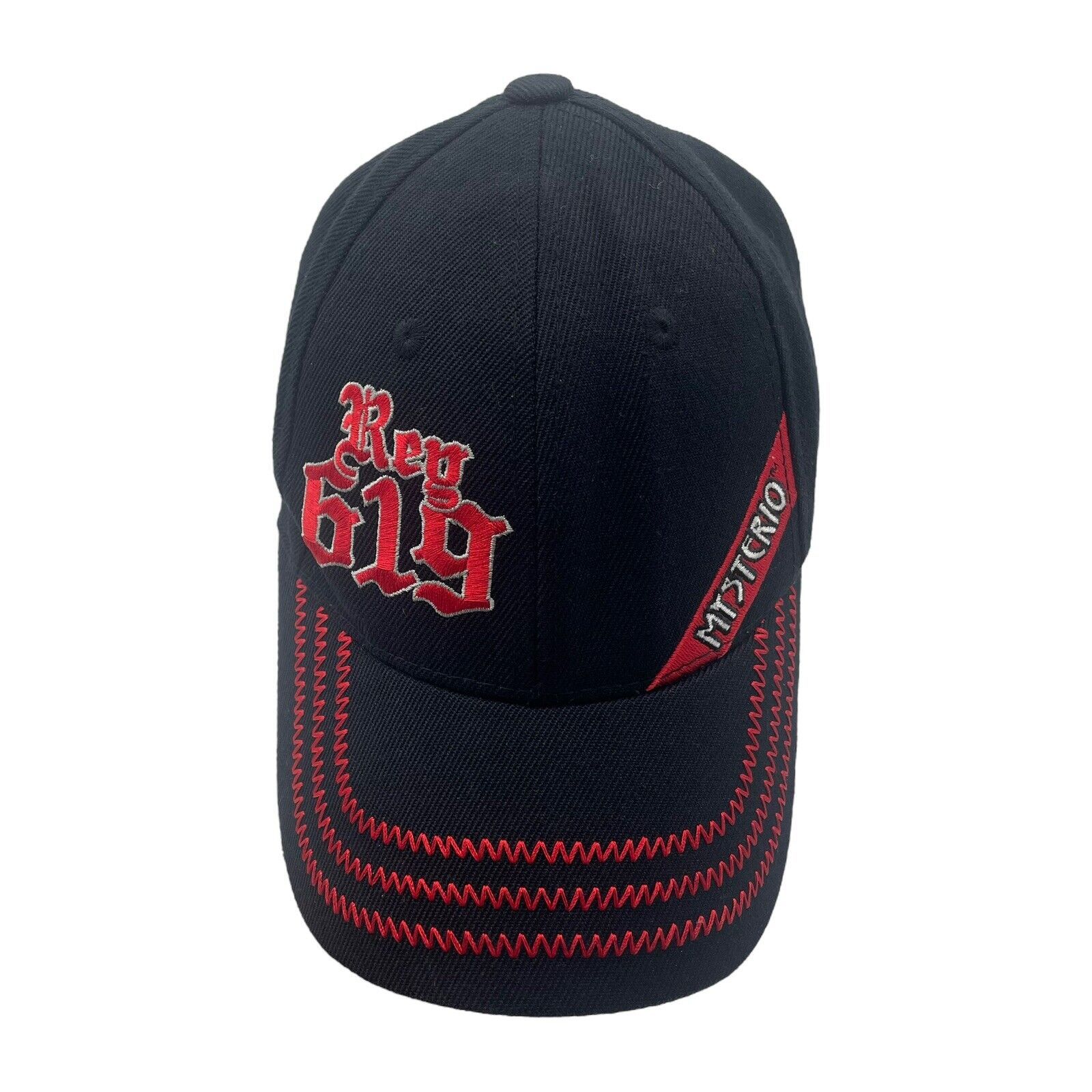 Rey Mysterio 619 Baseball Cap World Wrestling Entertainment Wwe Wwf Black  Red